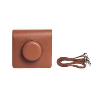 MeevrgR Étui de protection en cuir PU pour Instax Wide-EVO - Housse d'appareil photo vintage avec sangle réglable | Design antichoc pour les amateurs de photographie, Voir image, Marron
