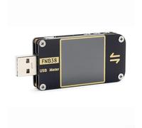MeevrgR FNB38 Testeur USB - Écran HD 1,44" Analyseur de Protocole PD/QC Tension/Courant/Compteur de Puissance Déclencheur de Charge Rapide 0-5A/24V/120W