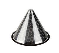 MeevrgR Goutteur à café réutilisable en acier inoxydable - Filtre en nid d'abeille pour une infusion durable, s'adapte à la plupart des carafes, silicone antidérapant pour anneau, 12,8 x 9,3 cm