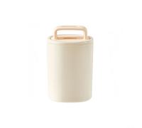 MeevrgR Grande boule de glace en silicone 65 mm pour sphères de glace transparentes - Design à fusion lente pour whisky, cocktails et boissons (beige simple)