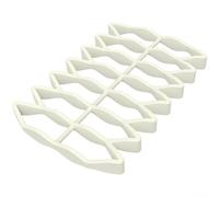 MeevrgR Grille à rôtir en silicone anti-adhésif résistant à la chaleur pour vaisselle de cuisine - Manique réversible antidérapante - Style moderne et minimaliste - Décoration d'intérieur (beige)