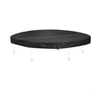 MeevrgR Housse de coussin à ressort rond en tissu 210D - Résistant aux intempéries, à la poussière et à la pluie pour tapis de saut de 91 x 91 cm