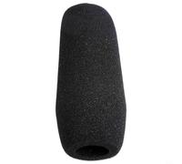 MeevrgR Housse de micro en mousse noire pour microphones portatifs - Pare-brise épais réduisant le bruit de sifflement - Bouclier en éponge douce pour performance sur scène 22 cm (12 cm)