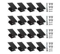 MeevrgR Hurricane Clips de panneau de fenêtre pour contreplaqué de 1,27 cm d'épaisseur, clips tempête en acier au carbone robuste avec poignées et vis, 16 clips et 4 poignées pour un usage résidentiel