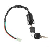 MeevrgR Interrupteur électrique pour moto 2 clés 4 fils - pour VTT pour quad Dirt Bike Remplacement On/Off Boîtier en plastique Câble de 33 cm Compatible avec Suzuki LT80