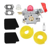 MeevrgR Kit carburateur BVM200FE 25CC pour souffleur à feuilles, avec conduites de carburant, filtre à air et joints, 9 pièces de rechange pour C1U-W43 C1U-W43B C1U-W43C