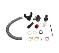 MeevrgR Kit de collecte d'eau de pluie efficace avec option de trop-plein, installation facile pour toits de 85 à 90 m², comprend foret, joint, tuyau flexible (50 cm)