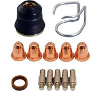 MeevrgR Kit de consommables pour torche plasma avec 13 électrodes PR0110, buse PD0116-08, tasse de bouclier et diffuseur pour torches plasma Trafimet S25 S35 S45