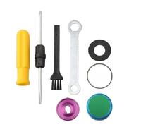 MeevrgR Kit de modification de roue en forme de goutte d'eau pour DAIWA PR100 PD106 Alarme de déchargement Drag Click avec composants en métal et fibre de carbone