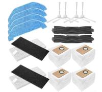MeevrgR Kit de nettoyage complet pour aspirateur robot Q11 avec filtres, éponge, serpillères, sacs à poussière, brosses latérales et rouleaux pour accessoires NoMo Q11