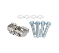 MeevrgR Kit de quincaillerie de boulons en U pour Dodge pour Ram 1500 2500, Dakota, Durango, Jeep pour Wrangler pour Grand Cherokee Fer argenté 55366000AA, 6035470AS