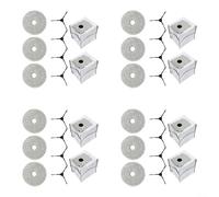 MeevrgR Kit de rechange pour aspirateur robot ECOVACS pour DEEBOT pour Mini, comprend des serpillères, des sacs à poussière et des brosses latérales, des tampons en microfibre et des sacs jetables