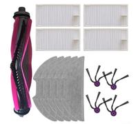 MeevrgR Kit de rechange pour aspirateur robot Eureka E20 pour Evo - Brosse principale, brosses latérales, filtres, chiffons en microfibre (B)