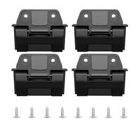 MeevrgR Kit de remplacement de charnières de refroidissement pour modèles BMX Igloo 25QT, 52QT et 72QT - Installation facile, plastique noir avec vis métalliques