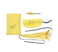 MeevrgR Kit d'entretien 4 pièces pour saxophone avec chiffon et brosse pour saxophone alto soprano Jaune