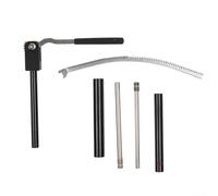 MeevrgR Kit d'outils de changement de pneu de moto tout-terrain pour motocross pour roues de 16 à 21 pouces, comprend 3 tiges d'essieu et manchons de 10 mm à 25 mm, design pliable portable en acier au
