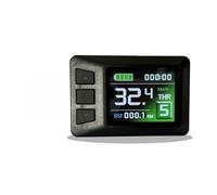 MeevrgR KT-LCD7C E-for Indicateur de vélo pour contrôleur KT, panneau de cyclisme couleur 36 V avec détection de code d'erreur, écran ABS noir 65 x 44 mm