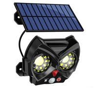 MeevrgR Lampe solaire de jardin en forme de chouette avec capteur automatique du crépuscule à l'aube - Lampe décorative étanche sur piquet de cour, pas de câblage nécessaire, lanterne solaire