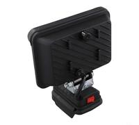 MeevrgR Lampe torche d'extérieur pour batterie Li-ion 18 V avec chargement USB, lampe de travail pour étude ou utilisation sur le terrain, matériau ABS, tête rotative (C)