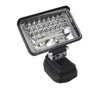 MeevrgR Lampe torche d'extérieur pour batterie Li-ion 18 V avec chargement USB, lampe de travail pour étude ou utilisation sur le terrain, matériau ABS, tête rotative (A)