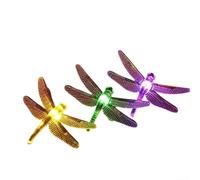 MeevrgR Lampes solaires d'extérieur en forme de libellule - Étanche - 50 LED - Éclairage blanc chaud - Pour jardin, arbres et pots de fleurs - Couleur : 7 m - 50 lumières