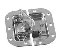 MeevrgR Loquet papillon encastrable pour valises de vol, équipement photographique, fermeture de sécurité en métal argenté pour microphone et boîtes multifonctions, 82 x 77 mm (1)
