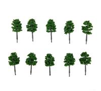 MeevrgR Lot de 10 arbres miniatures réalistes pour aménagement de train, diorama et table de sable | Paysage fait à la main avec des couleurs vives pour maquettes d'architecture et fêtes de jardin