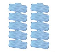 MeevrgR Lot de 10 serpillères en microfibre pour nettoyeur à vapeur Dupray Neat - Réutilisables, lavables, bleus - Patins de sol anti-rayures pour un usage quotidien