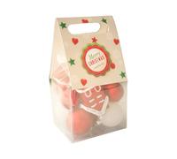 MeevrgR Lot de 13 boules de Noël en PVC brillant mat pailleté avec cordes de suspension pour arbre, couronne de fête, anniversaire de mariage, décoration de vacances, multicolore