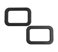 MeevrgR Lot de 2 caches de poignée de porte intérieure en plastique noir pour E30 E28 E24 E23 51211876043, compatible avec 318i, 325i, 535i, pour modèles M3, M5