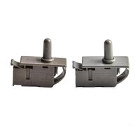 MeevrgR Lot de 2 interrupteurs de commande de lumière pour réfrigérateur normalement fermé, Bouton-poussoir, Manuel, Gris