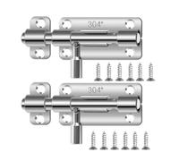 MeevrgR Lot de 2 loquets coulissants en acier inoxydable pour salle de bain et maison, y compris les zones humides, ce qui le rend accessible à tout le monde