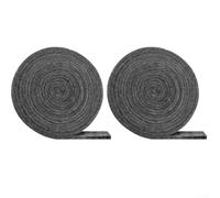 MeevrgR Lot de 2 rouleaux de ruban adhésif pour gril - Joint haute température de 350 °C pour Webers et fumoirs excentrés, 2,3 cm de large x 3 mm d'épaisseur, empêche les fuites de fumée