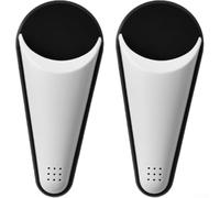 MeevrgR Lot de 2 supports de ciseaux d'adsorption avec drainage pour surfaces métalliques, organiseur de rangement compact de cuisine pour outils et papeterie, plastique blanc