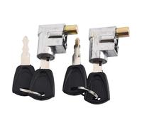 MeevrgR Lot de 2 verrous de selle électriques avec clés, noyau en aluminium antivol pour vélo électrique, coque en zinc galvanisé, argent type A