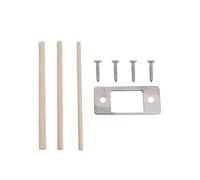 MeevrgR Lot de 21 pênes dormants à grand trou - 21 pênes dormants en bois et acier inoxydable - Convient pour le bureau et la maison tels que le mauvais alignement - Offre plus de résistance et de