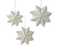 MeevrgR Lot de 3 décorations de Noël en papier flocon de neige 55 cm 35 cm Creative Festive DIY Decor Party Holiday Celebration Home (D)