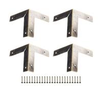 MeevrgR Lot de 4 boîtes à bijoux en bois de 33 mm - 33 x 33 x 33 mm - Protégez votre table ou votre caisse en bois contre les dommages - Si vous aimez l'ancienne mode (bronze)