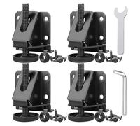 MeevrgR Lot de 4 pieds de nivellement pour pieds de canapé et table - Convient pour la cuisine et la maison, les établis et ainsi de suite - Noir