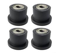 MeevrgR Lot de 4 rouleaux de siège de rameur, roues de rechange avec ouverture 8 mm 27 x 41 x 41 mm, roulettes de siège en nylon lisses et silencieuses, pour équipement d'exercice à domicile