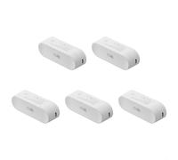 MeevrgR Lot de 5 capteurs intelligents pour capteur de température et d'humidité ZigBee - Synchronisation 30 minutes avec température ambiante - Compatible avec HomeKit et pour les deux plateformes -