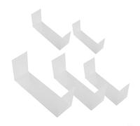 MeevrgR Lot de 5 présentoirs en acrylique | Rehausseurs transparents pour la visualisation des produits | Supports de vente au détail et d'exposition multi-tailles pour comptoirs