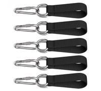 MeevrgR Lot de 5 sangles de balançoire pour le camping en plein air - Crochet robuste pour ceinture de suspension avec mousquetons, corde d'extension en nylon pour la randonnée, l'alpinisme et la
