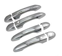 MeevrgR Lot de 6 autocollants en ABS pour poignée extérieure de portière de voiture Fiat 500X 2016-2023 - Protection anti-rayures pour l'extérieur (argenté)