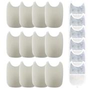 MeevrgR Lot de 6 cartouches filtrantes de rechange pour distributeur d'eau pour animaux de compagnie avec éponge pour fontaine en plastique à 360°, filtre à eau à charbon actif et résine échangeuse