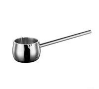 MeevrgR Louche à soupe profonde en acier inoxydable, longue poignée ergonomique pour un service sûr, cuillère de cuisine de grande capacité pour soupes et sauces, finition lisse, 28 x 9 cm