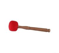 MeevrgR Maillet de méditation tibétain en bois, tête confortable en coton, design naturel pour une utilisation facile, idéal pour les praticiens du bol chantant (taille S)