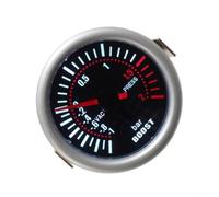 MeevrgR Manomètre de suralimentation de 5,1 cm - 1 à +2 bar pour voitures turbocompressées avec rétroéclairage LED 52 mm mécanique Turbo Boost mètre pour 4/6/8 cylindres