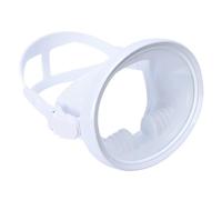 MeevrgR Masque de plongée ultra transparent pour adultes avec lentille en verre trempé grand angle et joint en silicone confortable, noir/jaune/bleu/rouge/blanc/transparent Options blanc adultes