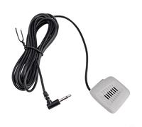 MeevrgR Microphone audio de voiture, microphone externe filaire stéréo 3,5 mm pour installation de panneau de toit BMW, haute sensibilité 32 dB réponse 50 Hz à 20 kHz, matériau ABS résistant à l'usure